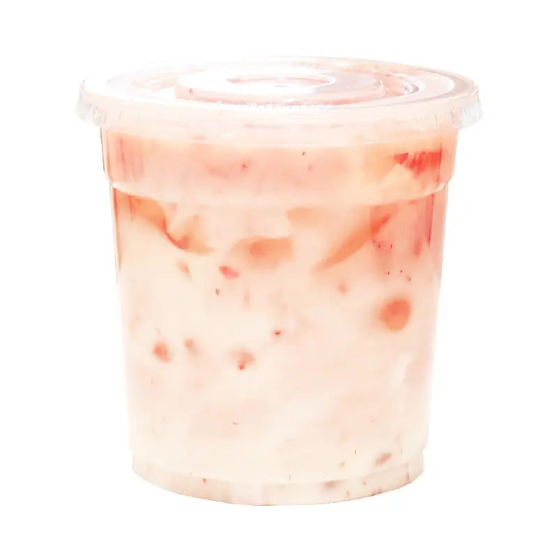 Sustainable PLA Clear Cups for Cold Drinks Juice, Bubble Tea & Ice Coffee